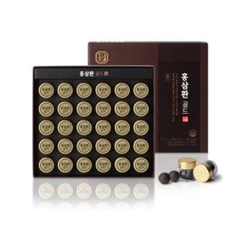 NH NongHyup HANSAMIN Korean Red Ginseng Herbal ball Gold (30EA) - Crafted with 6-Year-Old Red Ginseng, Agarwood & Traditional Herbs for Energy & Focus _ Made in Korea